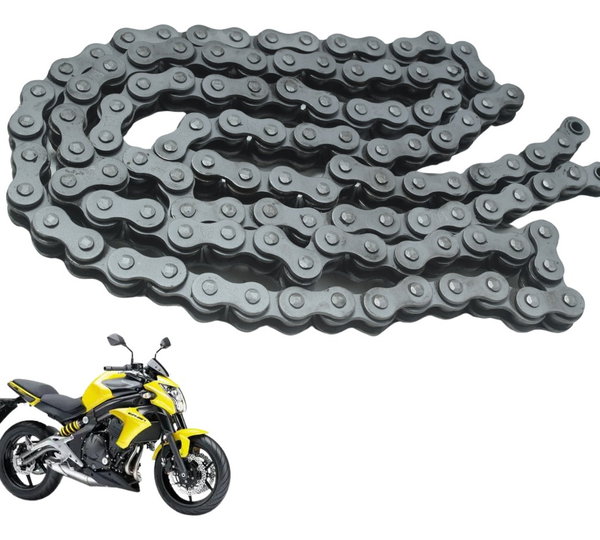 Corrente Transmissão Did 520 Kawasaki Er6n Er-6n 10-12 Prateado