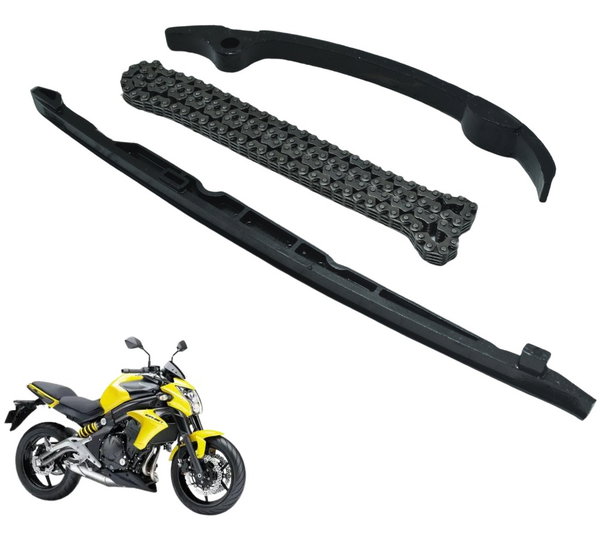 Kit Guia Tensor Corrente Com Kawasaki Er6n Er-6n 10-12 Orig