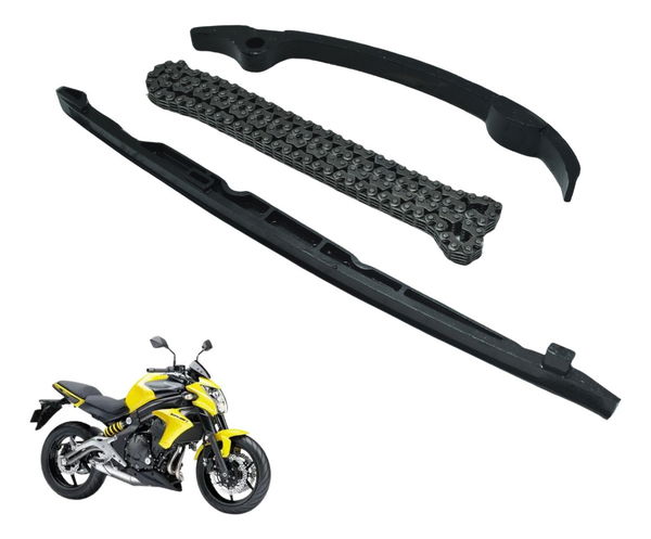 Kit Guia Tensor Corrente Com Kawasaki Er6n Er-6n 10-12 Orig