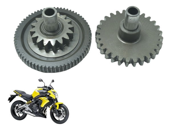 Engrenagem Redução Partid Kawasaki Er6n Er-6n 10-12 Original