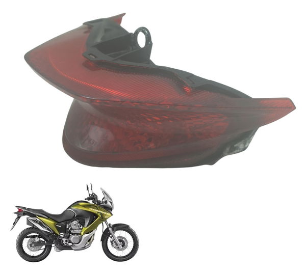 Carcaça Lanterna Traseira C/det Honda Xl 700v Transalp 11-14 Direito Vermelho