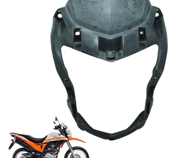 Acabamento Farol C/ Detalhes Honda Nxr 160 Bros 15-23 Orig Preto