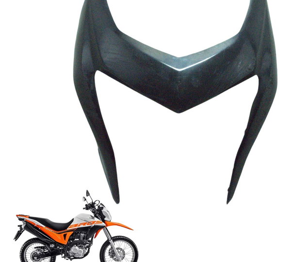 Carenagem Superior Farol Det Honda Nxr 160 Bros 15-23 Orig Preto