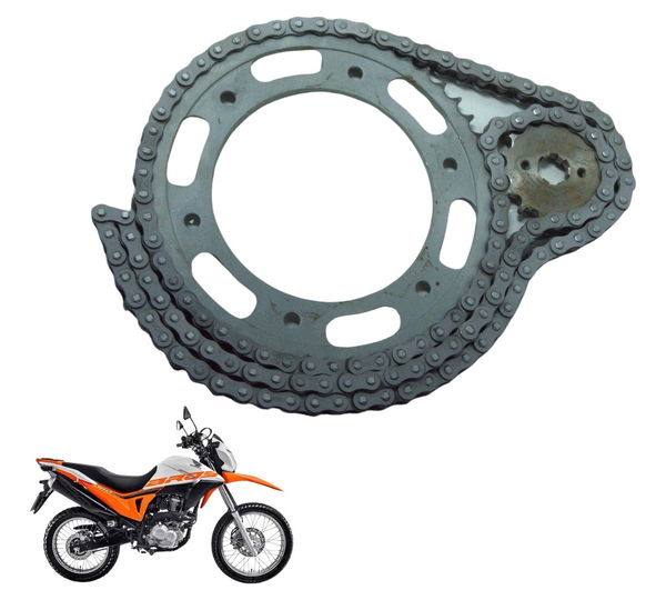 Kit Relação Honda Nxr 160 Bros 15-23 Original Prateado