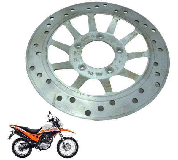 Disco Freio Dianteiro 3,82mm Honda Nxr 160 Bros 15-23 Orig