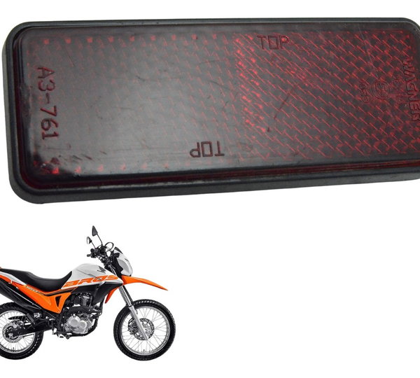 Refletor Olho Gato Honda Nxr 160 Bros 15-23 Original Vermelho
