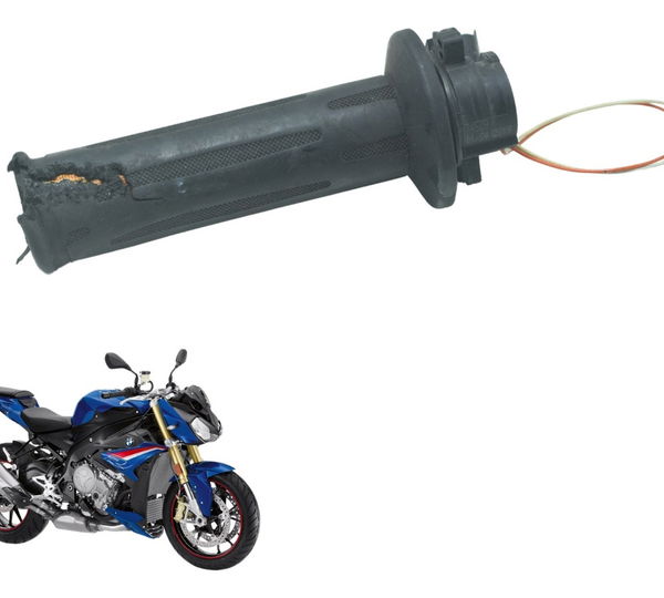 Manopla Direita C/ Avaria Bmw S 1000r 18-20 Original Preto