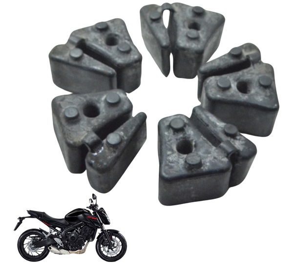 Jogo Coxim Cubo Coroa Honda Cb 650f 18-21 Original