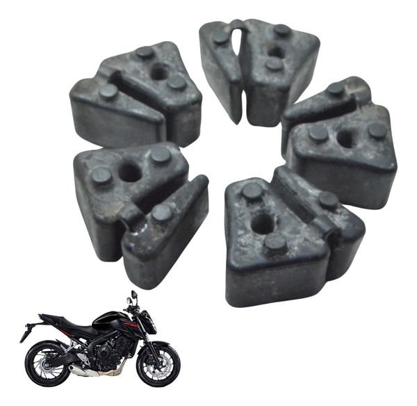 Jogo Coxim Cubo Coroa Honda Cb 650f 18-21 Original