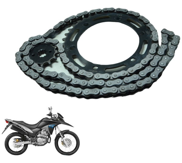 Kit Relação Honda Xre 300 09-15 Original Prateado