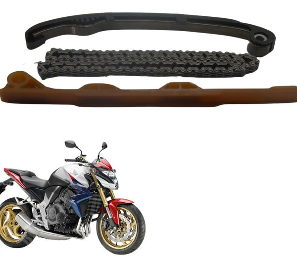 Kit Guia Tensor Corrente Comando Honda Cb 1000 R 11-16 Orig