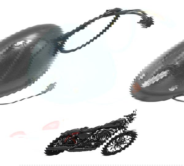 Carcaça Farol C/ Detalhes Sportster 883 Iron 14-19 Original Direito