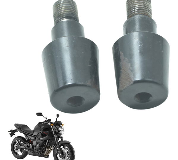 Par Peso Guidão C/ Detalhes Yamaha Xj6 N 10-12 Original