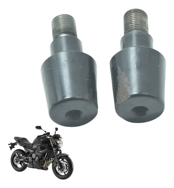Par Peso Guidão C/ Detalhes Yamaha Xj6 N 10-12 Original