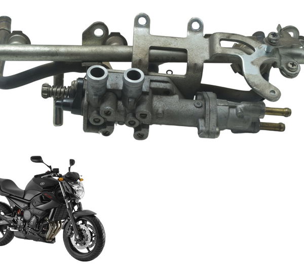 Flauta C/ Regulador Pressão Yamaha Xj6 N 10-12 Original Preto