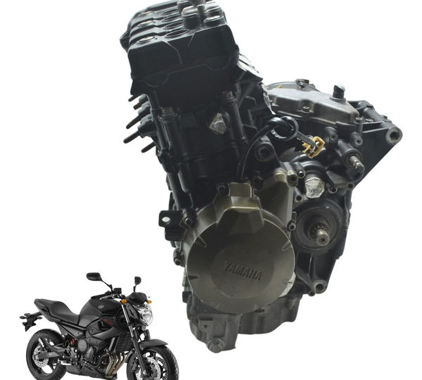 Motor Completo Nfe Baixa Base Troca Yamaha Xj6 N 10-12 Orig