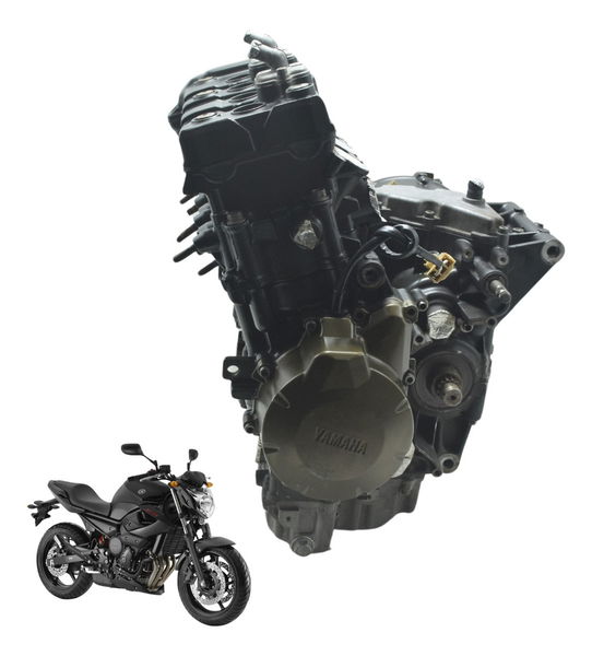 Motor Completo Nfe Baixa Base Troca Yamaha Xj6 N 10-12 Orig