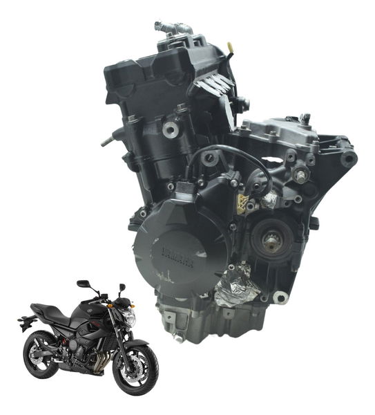 Motor Completo Nfe Baixa Base Troca Yamaha Xj6 N 10-12 Orig