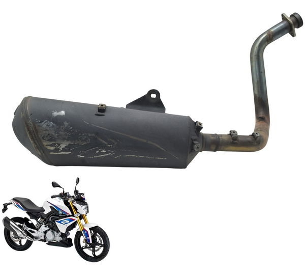 Ponteira Escape C/ Detalhes Bmw G 310 R 17-20 Original