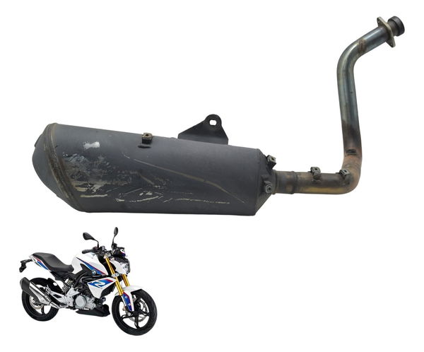 Ponteira Escape C/ Detalhes Bmw G 310 R 17-20 Original