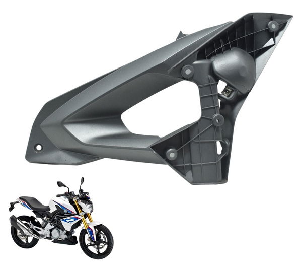 Carenagem Lateral Direita C/ Avaria Bmw G 310 R 17-20 Orig Cinza-escuro