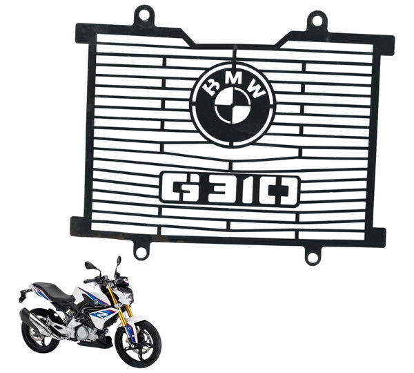 Grade Proteção Radiador C/ Detalh Bmw G 310 R 17-20 Original Preto
