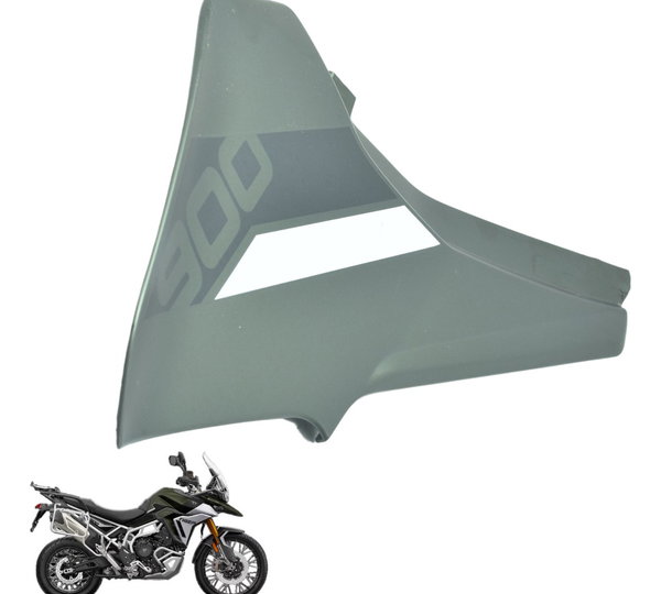 Carenagem Lat Esq C/ Avari Triumph Tiger 900 Rally Pro 20-24 Preto