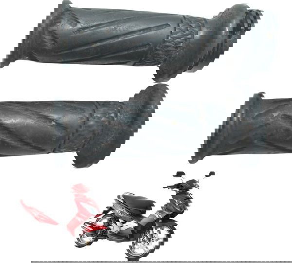 Par Manopla Yamaha Neo 115 08-11 Original Preto