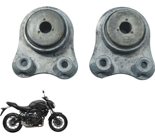 Par Suporte Tanque Yamaha Mt 07 19-24 Original Cinza