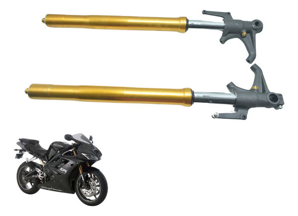 Par Bengalas C/ Detalhes Triumph Daytona 675r 09-12 Original