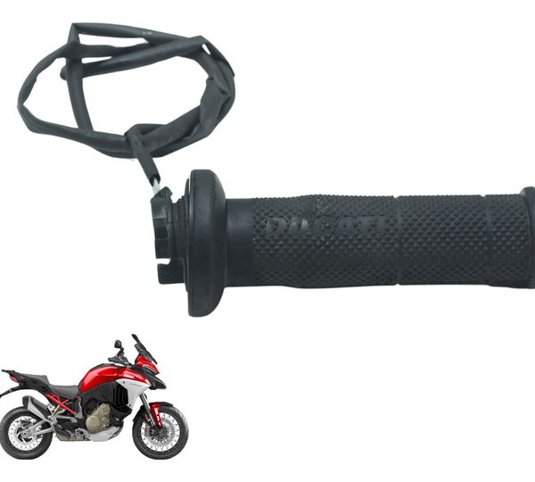 Manopla Dir C/ Avaria Ducati Multistrada V4 V4s 21-24 Orig Preto