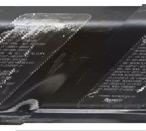 Tampa Infer Caixa Bateria C/avar Triumph Daytona 675r 09-12