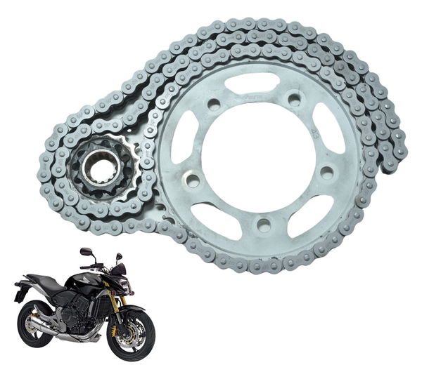 Kit Relação Honda Cb 600f Hornet 08-11 Original Prateado