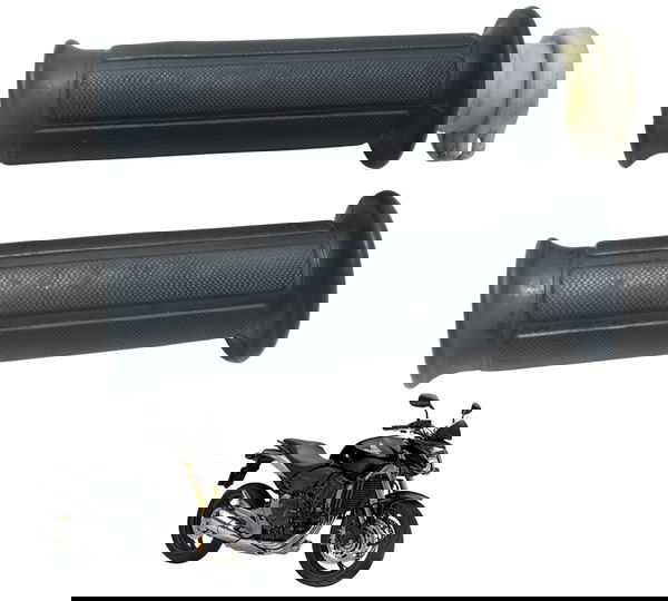 Par Manopla Honda Cb 600f Hornet 08-11 Paralelo Preto