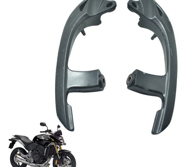 Par Alça Traseira C/ Detalh Honda Cb 600f Hornet 08-11 Orig Preto