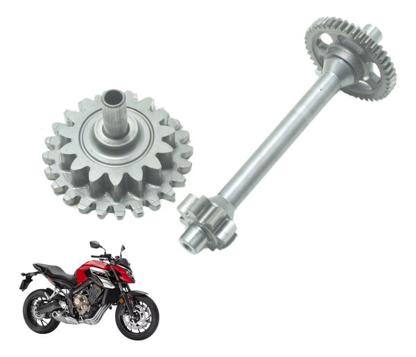 Par Engrenagem Redução Partida Honda Cb 650f 18-21 Original