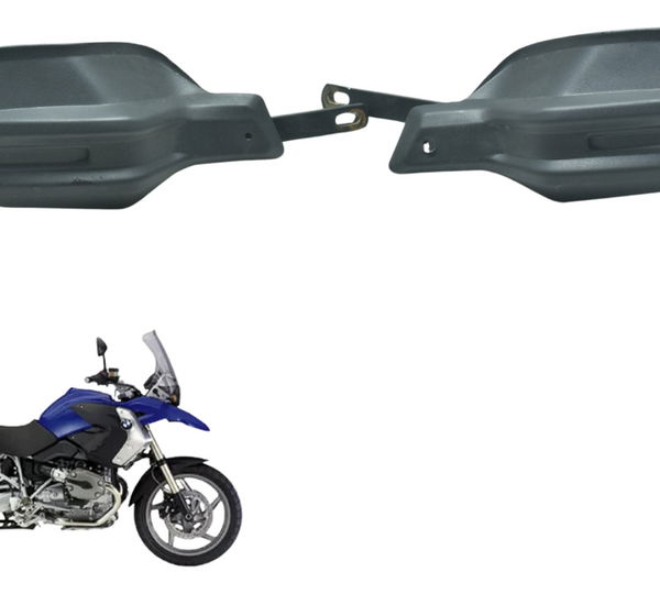 Par Protetor Punho C/ Detalhes Bmw R1200 R 1200 Gs 08-12 Preto Esquerdo/direito