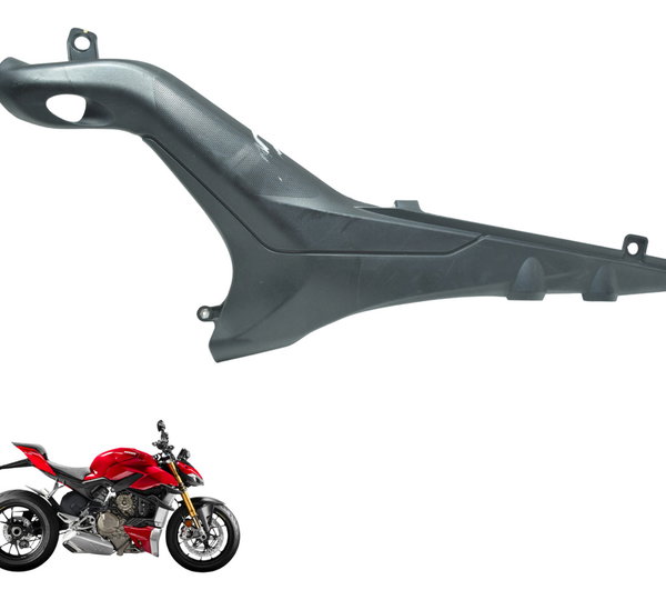 Acabamento Lateral Esquerd Ducati Streetfighter V4 V4s 21-24 Preto