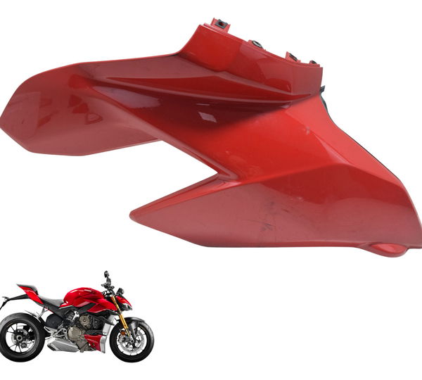 Carenagem Tanque Later Dir Ducati Streetfighter V4 V4s 21-24 Vermelho