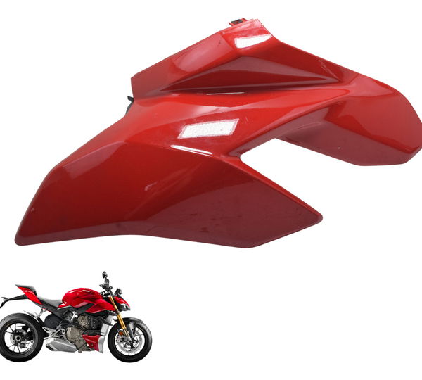 Carenagem Tanque Later Esq Ducati Streetfighter V4 V4s 21-24 Vermelho