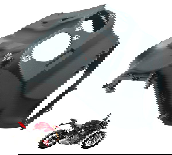 Tampa Superior Caixa Ducati Streetfighter V4 V4s 21-24 Orig Preto