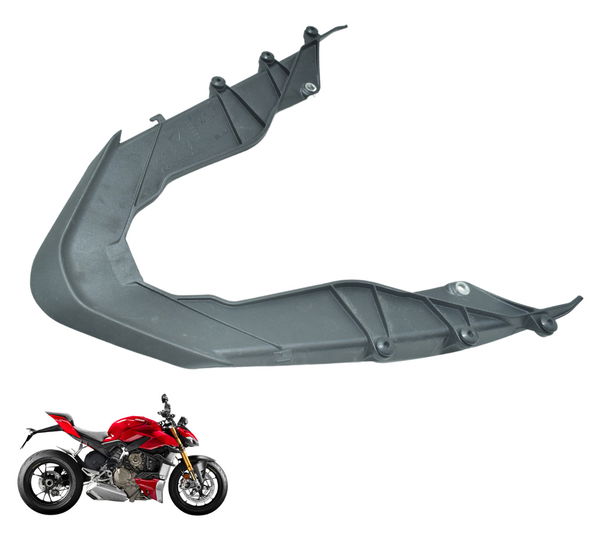 Acabamento Central Rabeta Ducati Streetfighter V4 V4s 21-24 Preto
