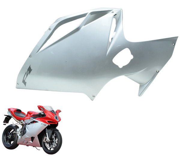 Carenagem Lateral Esquerda Mv Agusta F4 2012 Original Branco