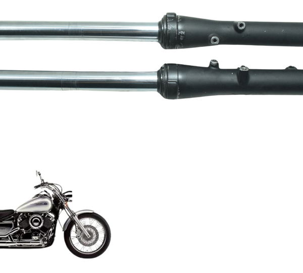 Par Bengalas C/ Detalhe Yamaha Xvs 650 Drag Star 98-06 Orig