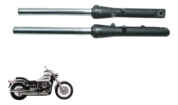 Par Bengalas C/ Detalhe Yamaha Xvs 650 Drag Star 98-06 Orig