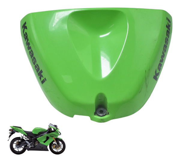 Capa Tanque C/ Avaria Kawasaki Zx 6r 05-06 Original Verde