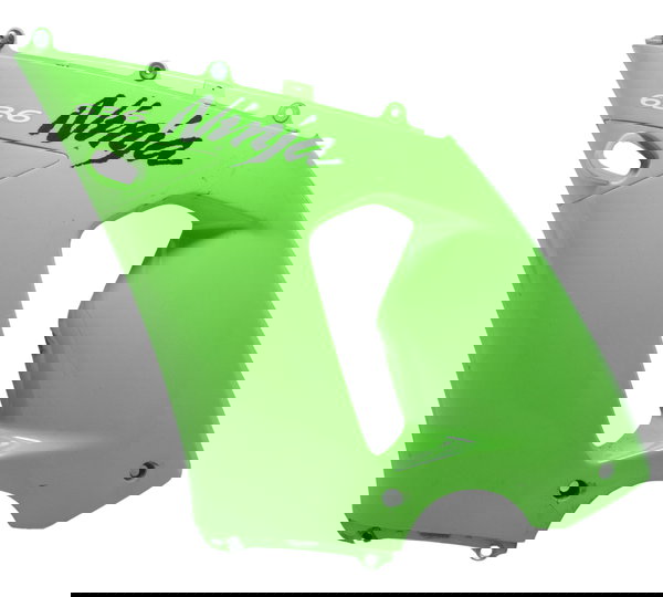 Carenagem Lateral Esq C/ Detalhes Kawasaki Zx 6r 05-06 Orig Verde