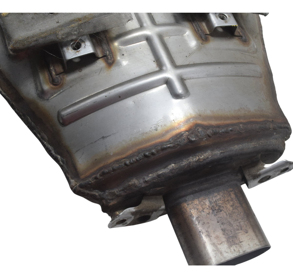 Ponteira Escape C/ Detalhes Kawasaki Zx 6r 05-06 Original Prateado