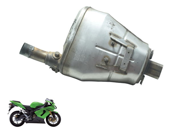 Ponteira Escape C/ Detalhes Kawasaki Zx 6r 05-06 Original