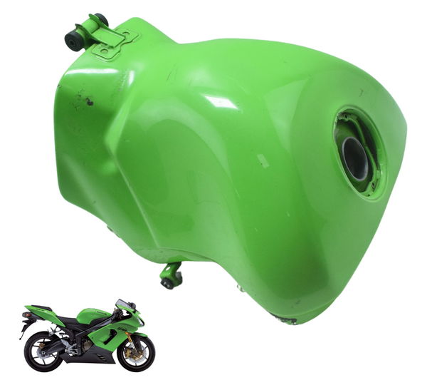 Tanque C/ Detalhes Kawasaki Zx 6r 05-06 Original Usado